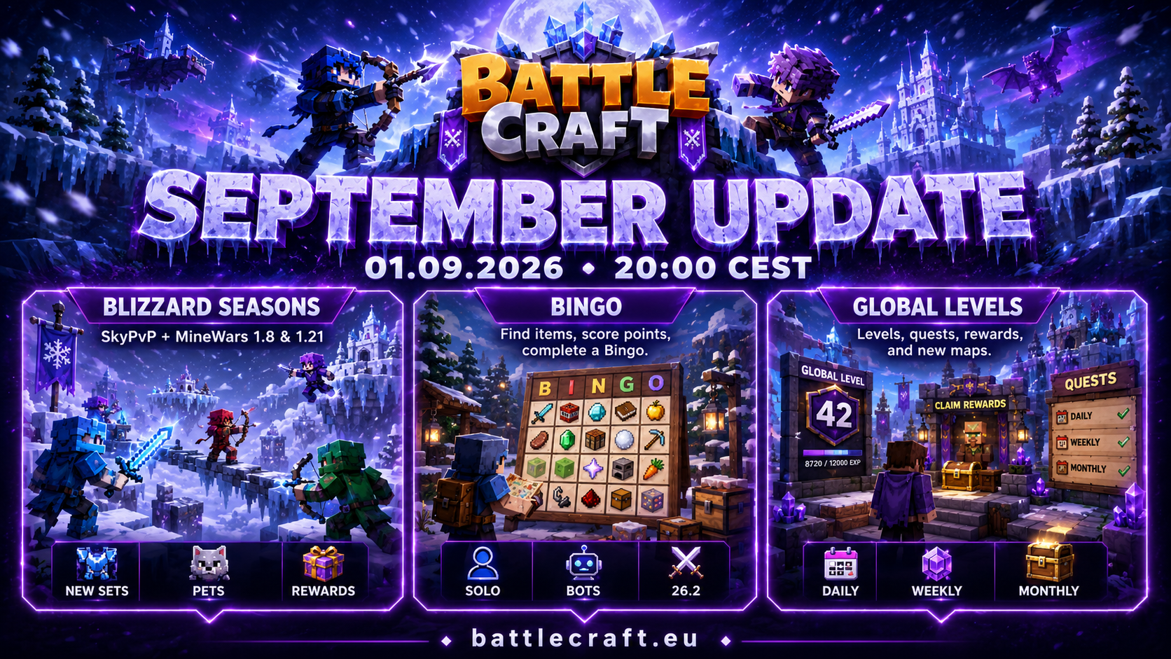 ❄️ Big September Update — 01.09.2026 20:00 CEST